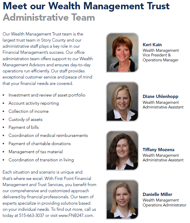 Meet our Wealth Management Trust Team